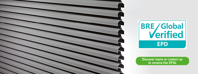 Verified and validated EPDs DucoWall louvre wall