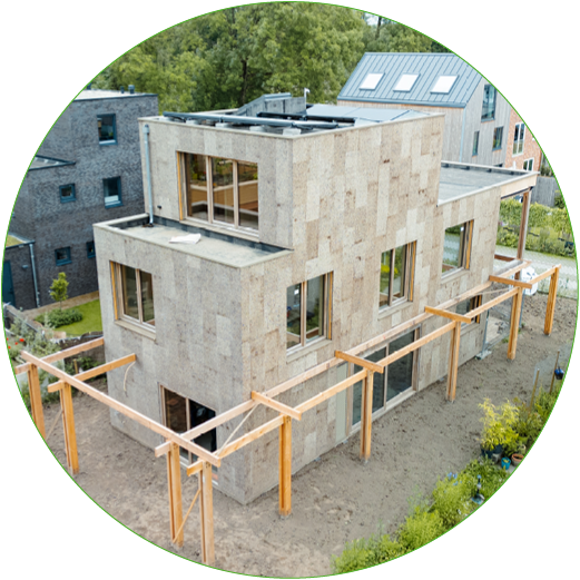 Project de tuinen van Zandweerd, biobased woning met totaalconcept tegen oververhitting