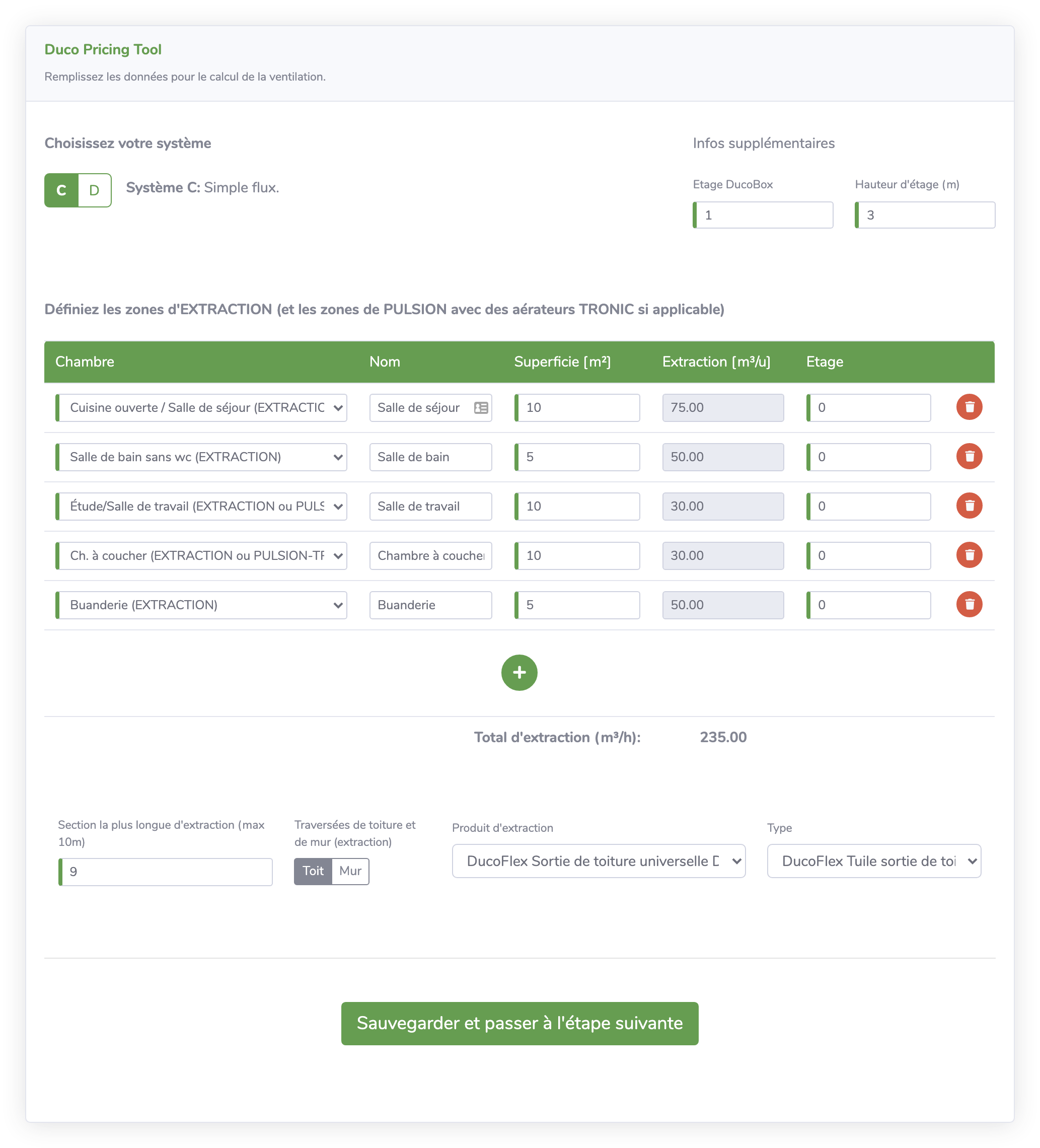 DUCO Pricing Tool