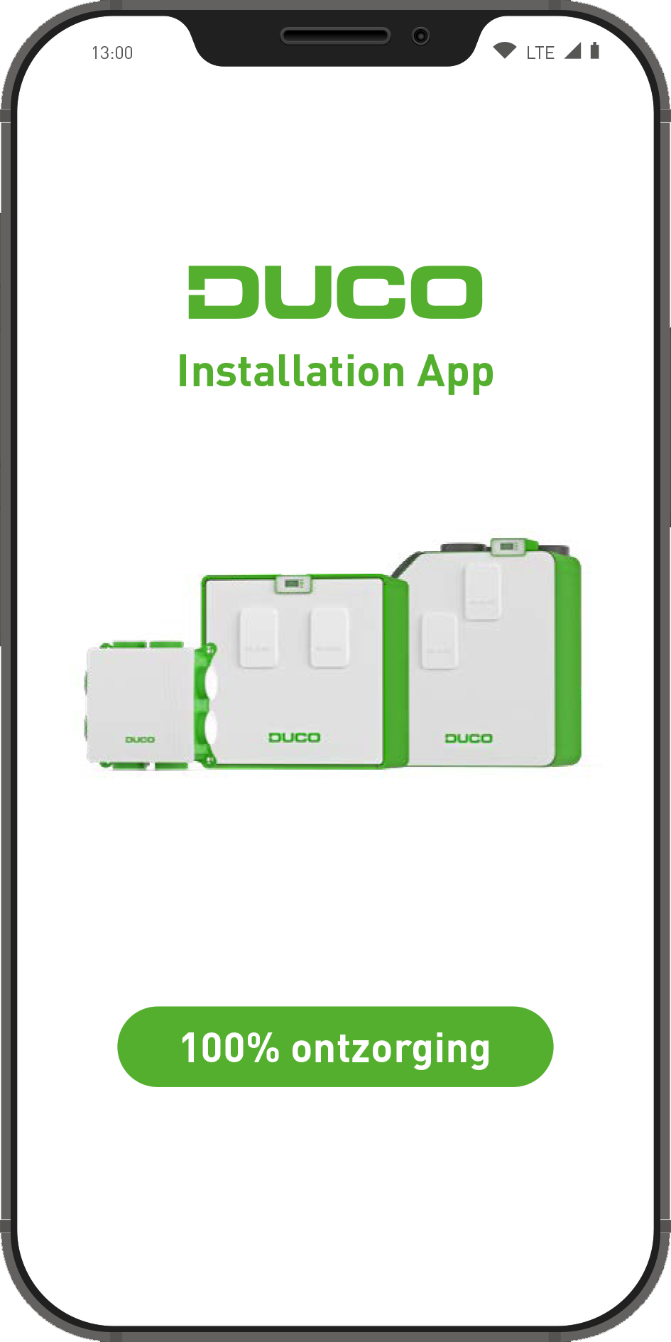 DUCO Installation App 100% ontzorging tijdens de installatie van een DucoBox ventilatiesysteem