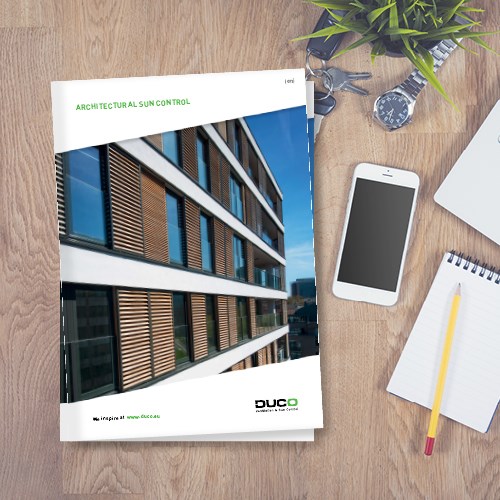 DUCO launches new Architectural Sun control brochure DUCO launches new Architectural Sun control brochure