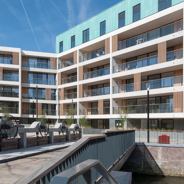 Architectural solar shading gives the DijleDelta project a unique look