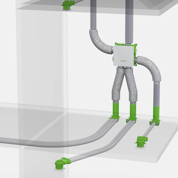 Le nouveau système de conduits d'air DucoFlex fait de DUCO un spécialiste de la ventilation Le nouveau système de conduits d'air DucoFlex fait de DUCO un spécialiste de la ventilation