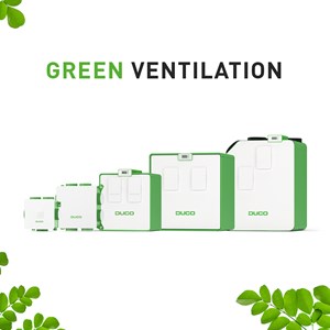 DUCO breidt Green Ventilation gamma uit met energiezuinige ventilatieoplossingen