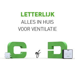 LETTERLIJK alles in huis voor ventilatie LETTERLIJK alles in huis voor ventilatie