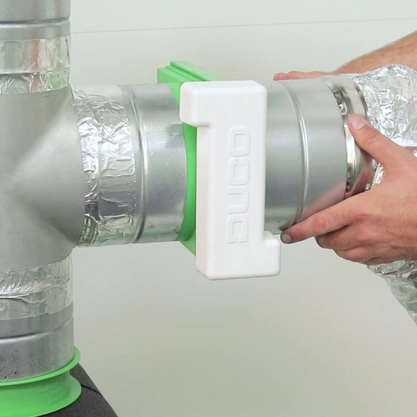 Installation clapets multi-zone DucoBox Energy Comfort 